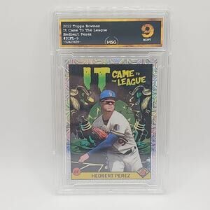 2022 Bowman Chrome - It Came to the League Mojo #ICFL-9 Hedbert Perez Graded 9